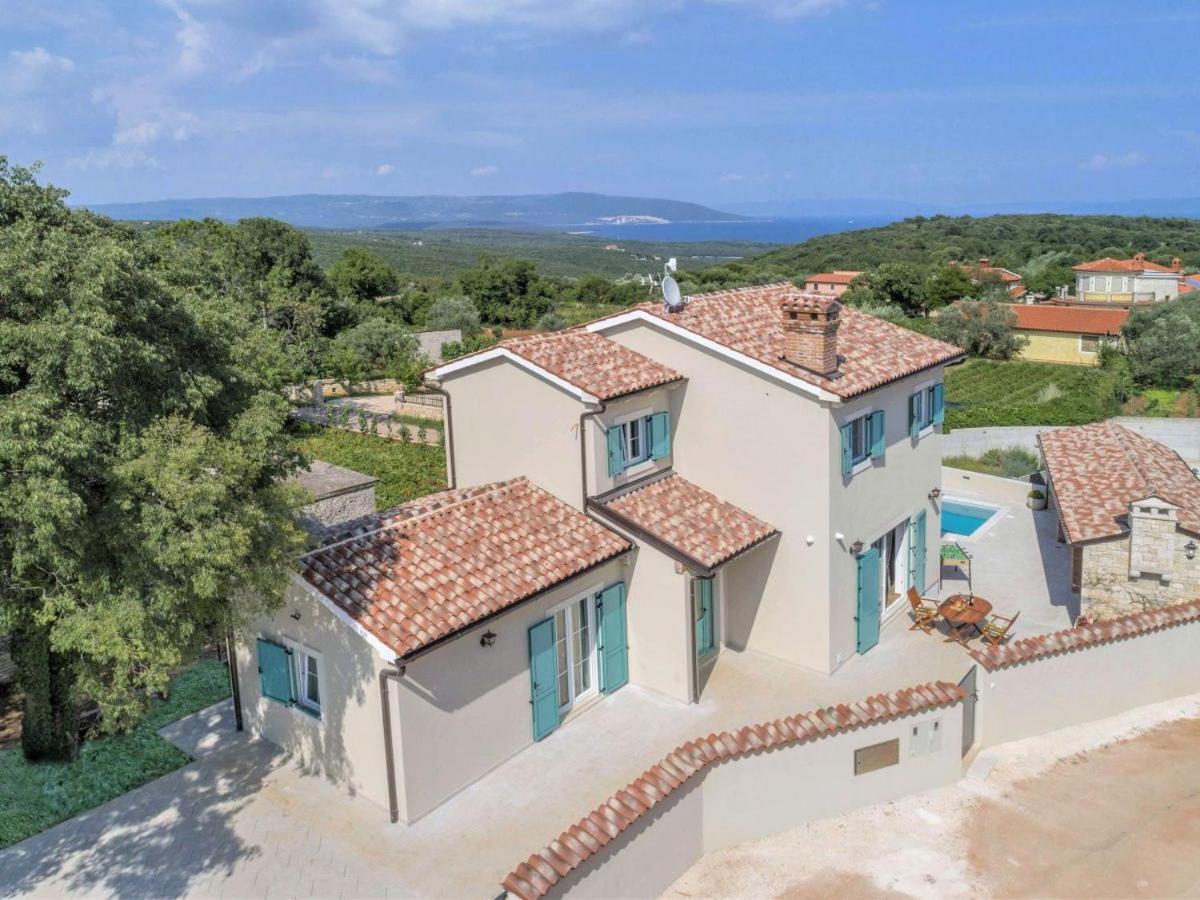 Moderne Istrische Steinvilla - 4 Sterne Mit Privatem, Beheizbaren Pool & Meerblick Kavran Dış mekan fotoğraf